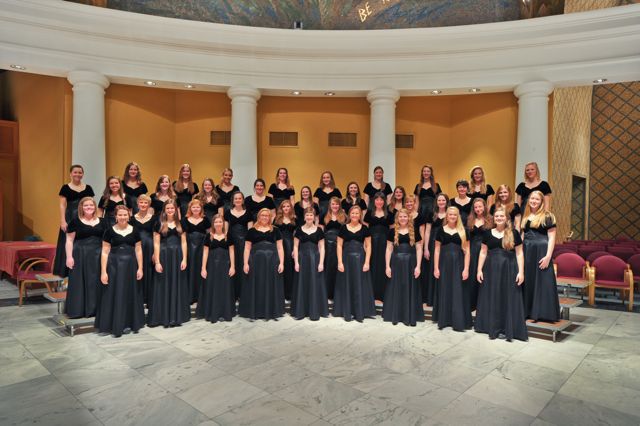group photo of the women's choir